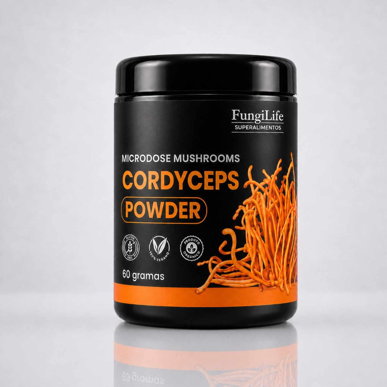Cogumelo Cordyceps Militaris | Extrato em Pó 60gr