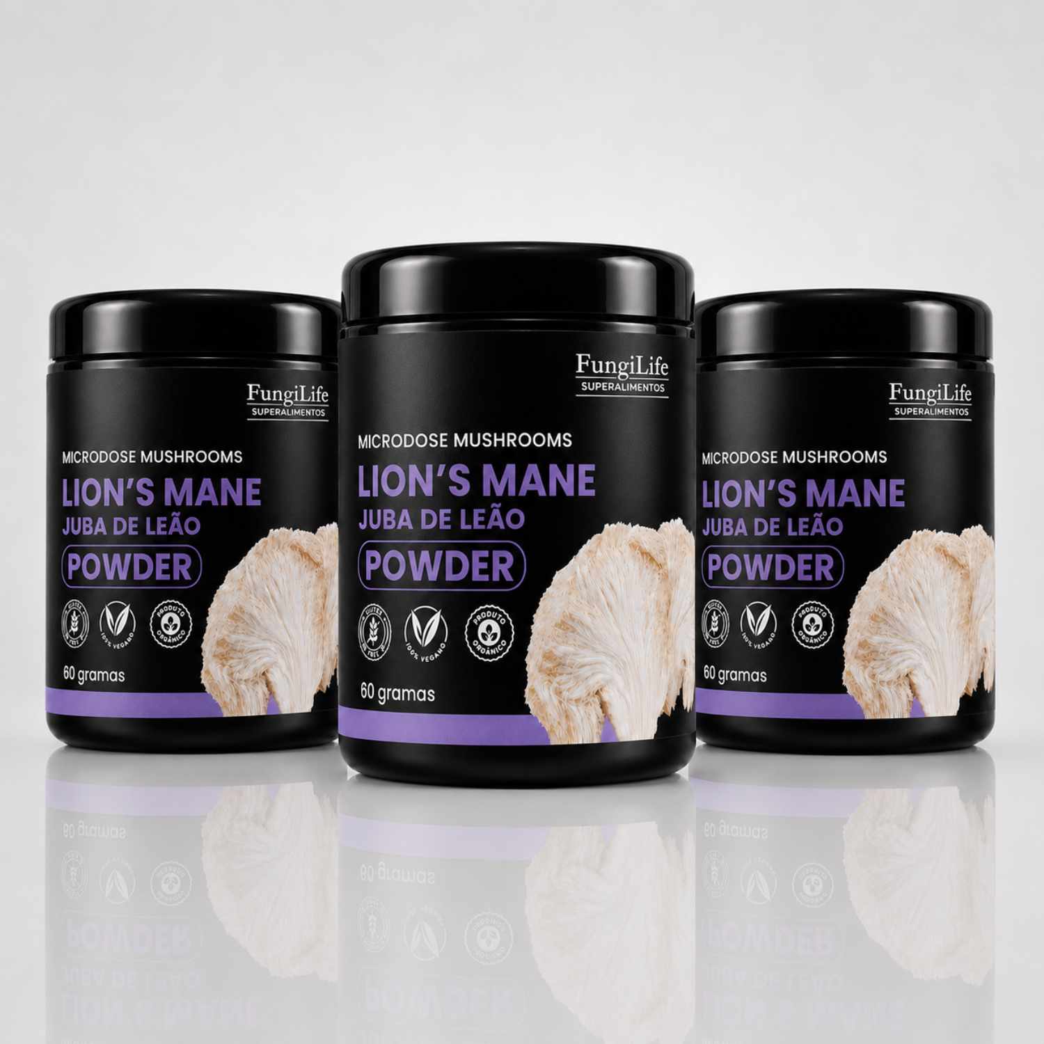 Cogumelo Lion's Mane (Juba de Leão) | Extrato em Pó 60g