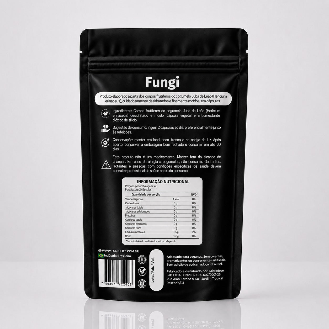 Cogumelo Lion's Mane | Extrato Encapsulado 90 caps