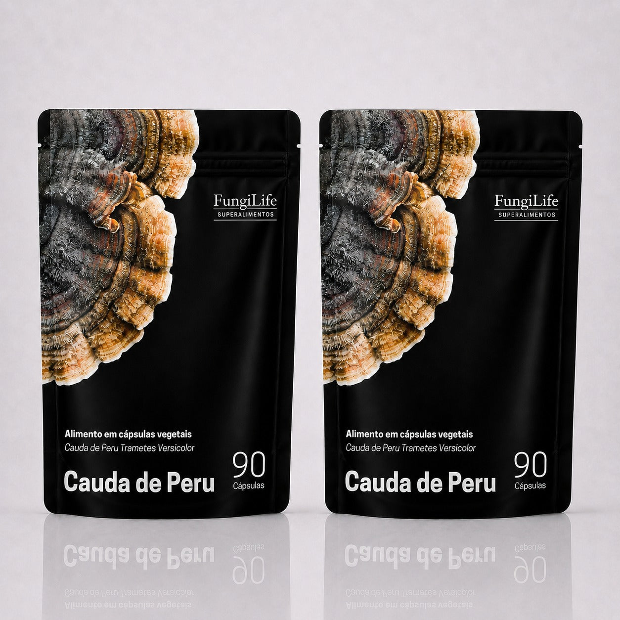 Cogumelo Turkey Tail (Cauda de Peru) | Extrato Encapsulado 90 caps