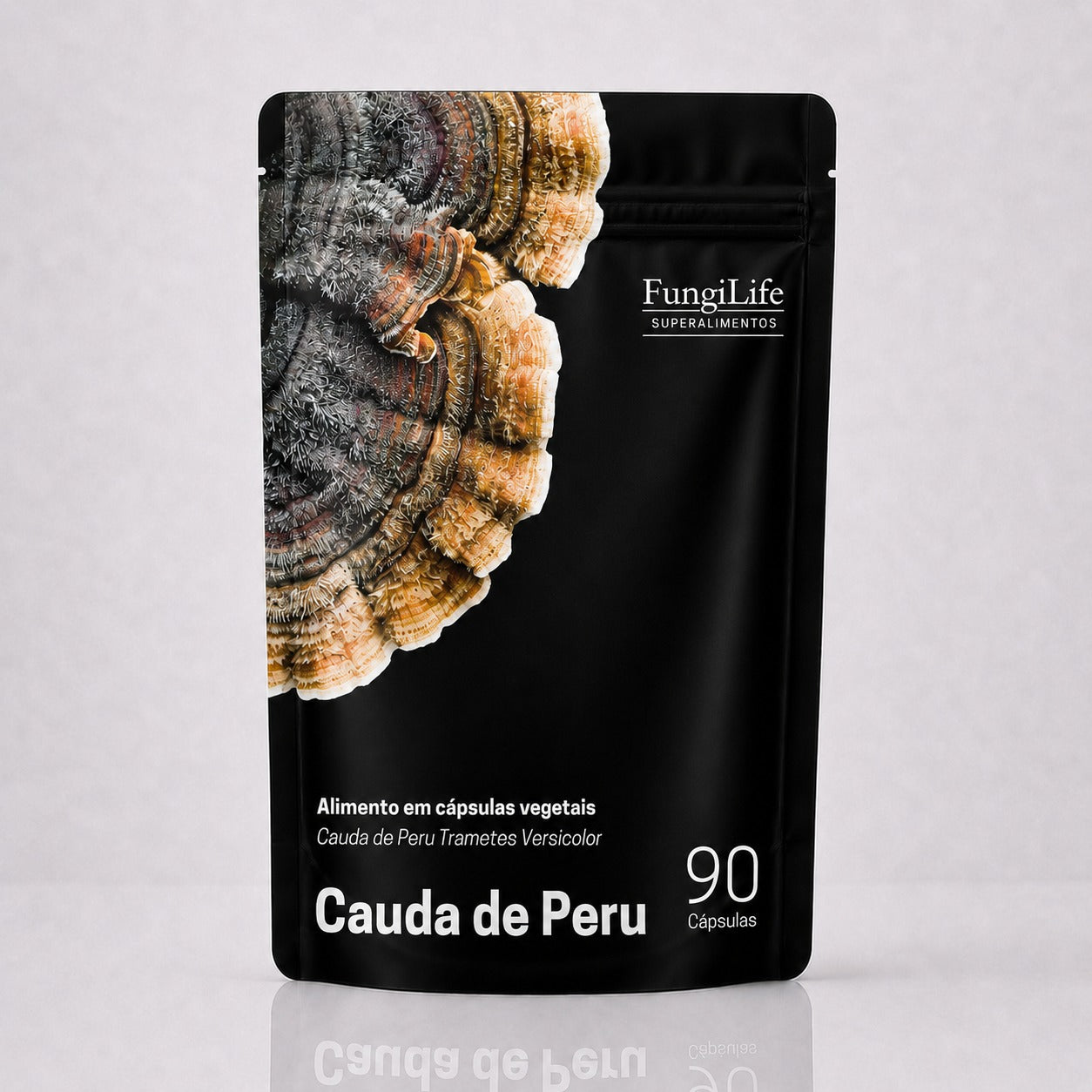 Cogumelo Turkey Tail (Cauda de Peru) | Extrato Encapsulado 90 caps