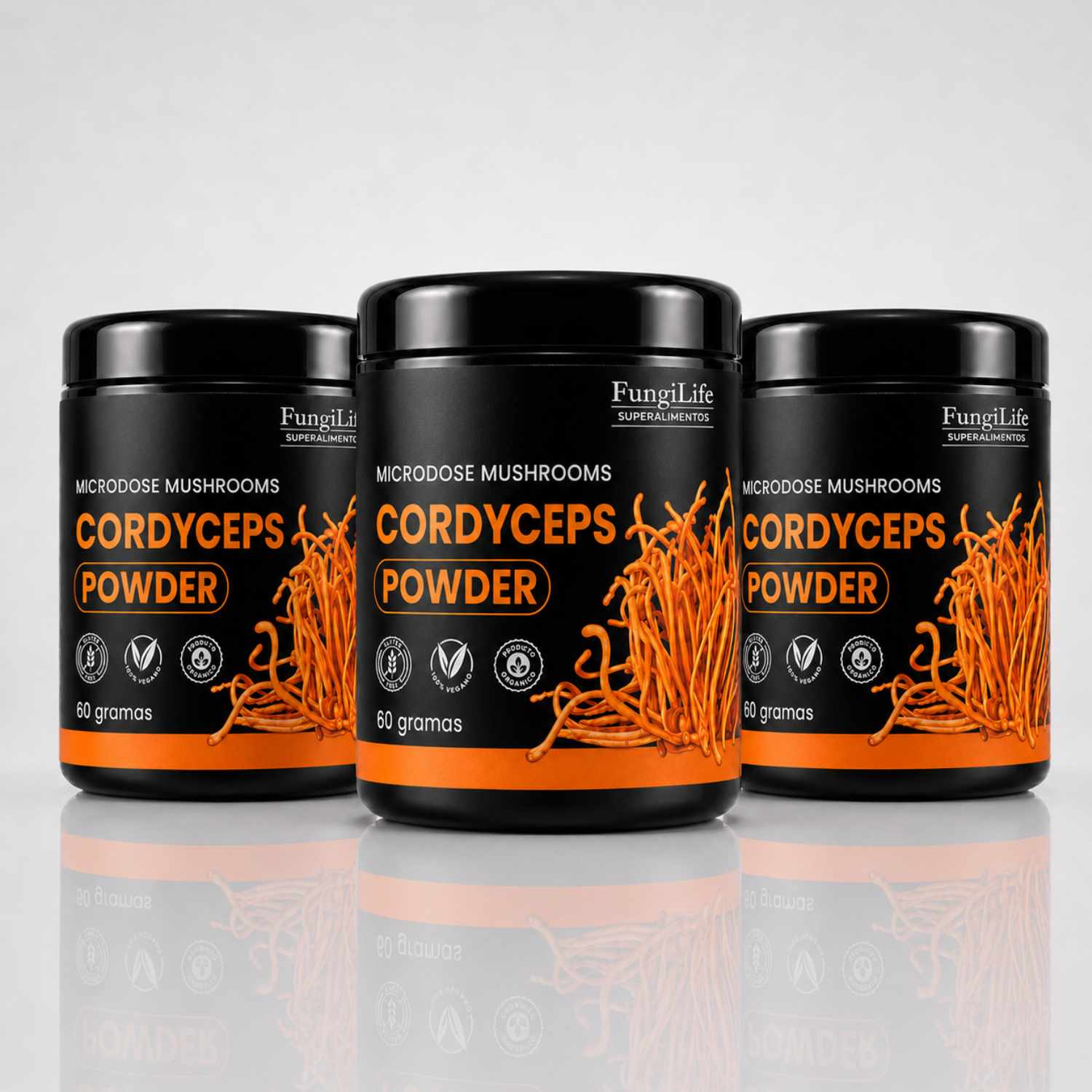 Cogumelo Cordyceps Militaris | Extrato em Pó 60gr
