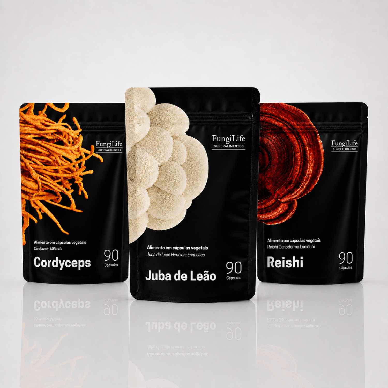 Kit Foco, Energia e Equilíbrio | Lions Mane + Cordyceps + Reishi