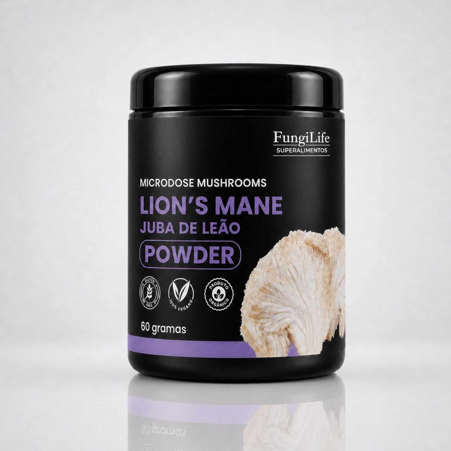 Cogumelo Lion's Mane (Juba de Leão) | Extrato em Pó 60g