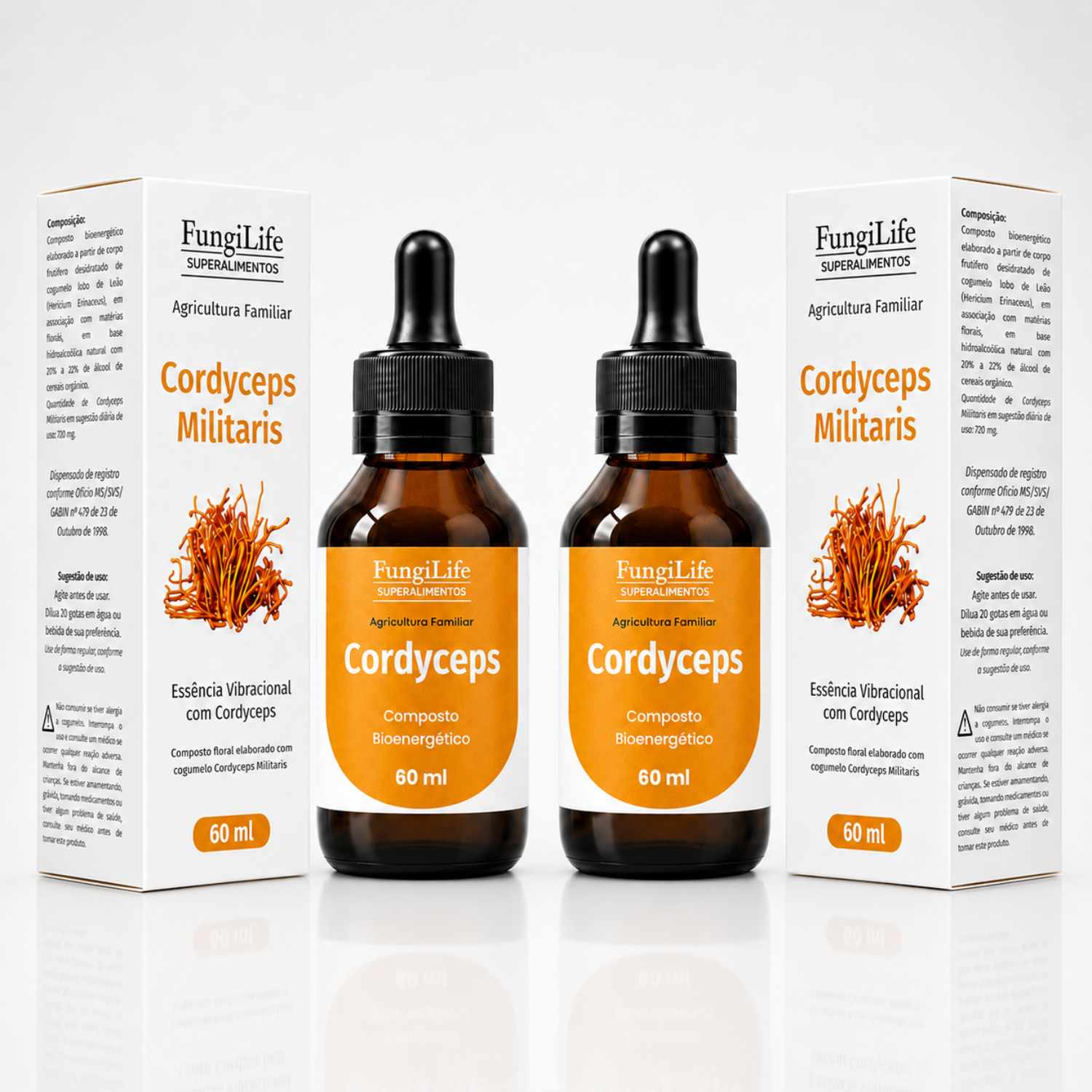 Cogumelo Cordyceps Militaris | Extrato Líquido 60ml