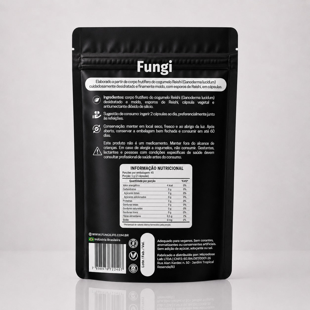 Cogumelo Reishi | Extrato Encapsulado 90 caps