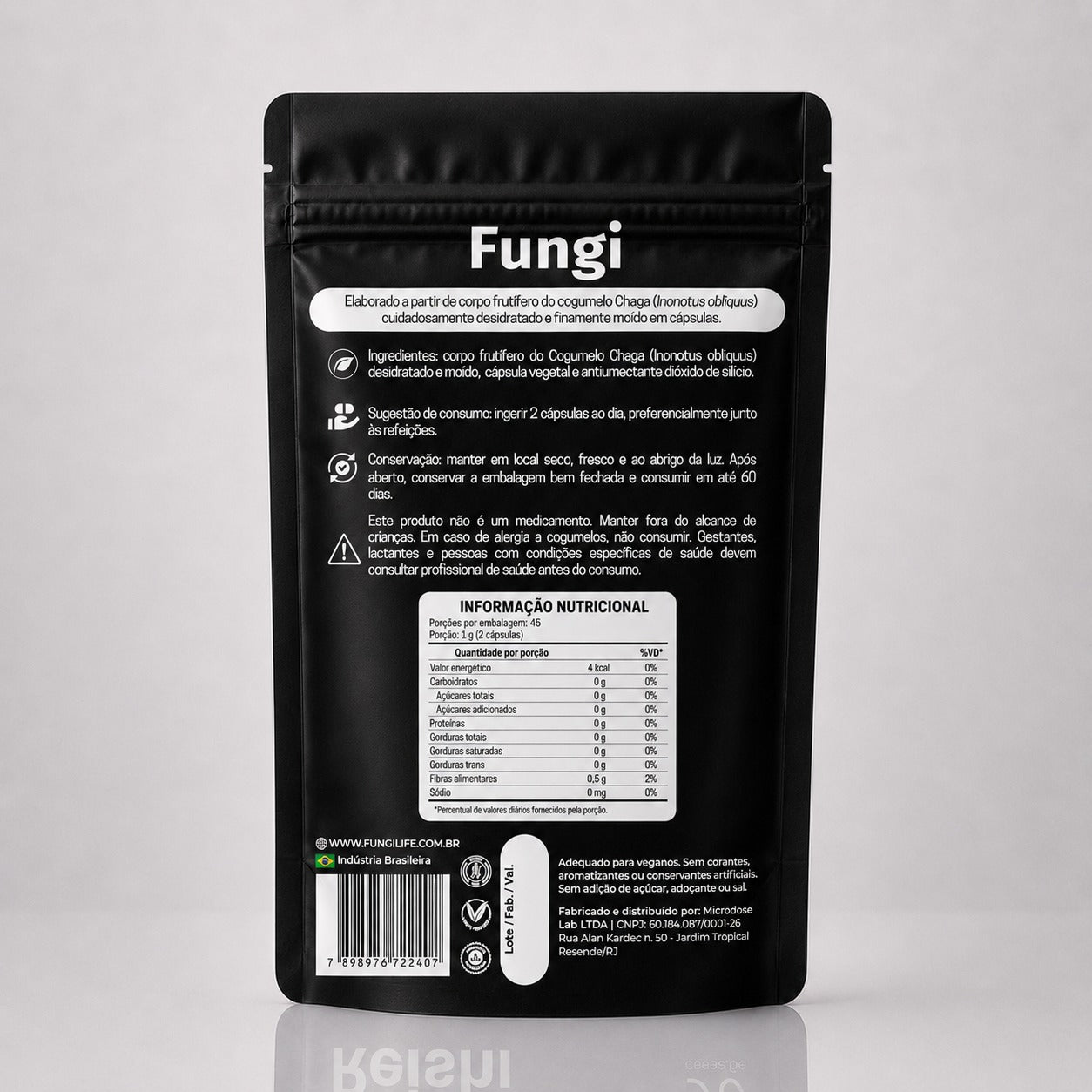 Cogumelo Chaga | Extrato Encapsulado 90 caps