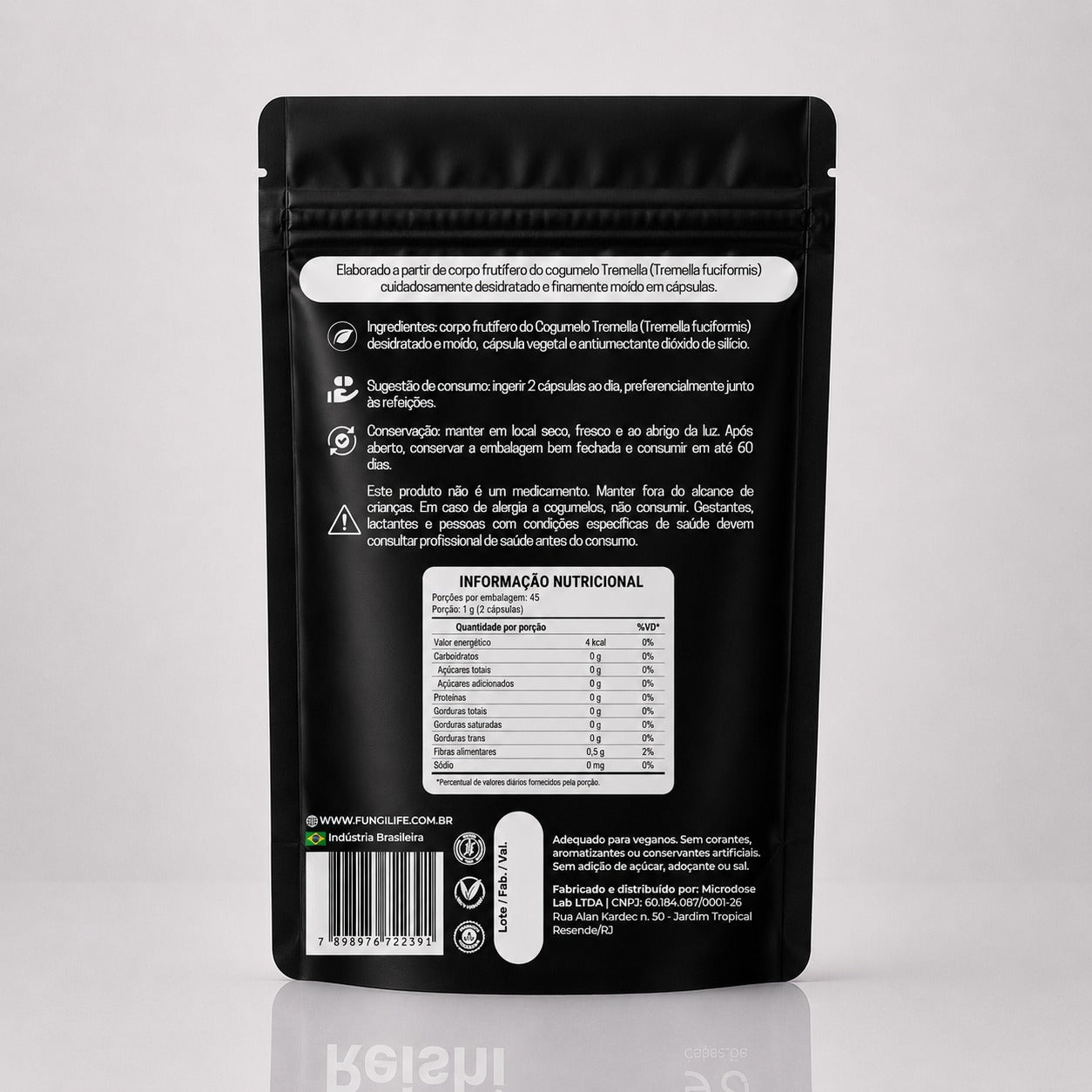 Cogumelo Tremella | Extrato Encapsulado 90 caps